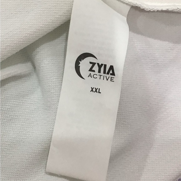 ZYIA Active White Fighter Women's Sleeveless Hoodie Size XXL - Picture 10 of 11